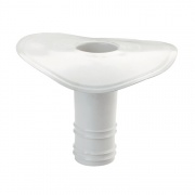 Flat roof outlet PVC 75mmx250mm